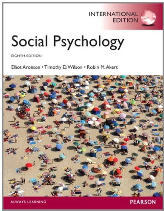 Sociale Psychologie samenvatting a.d.h.v. slimstuderen 