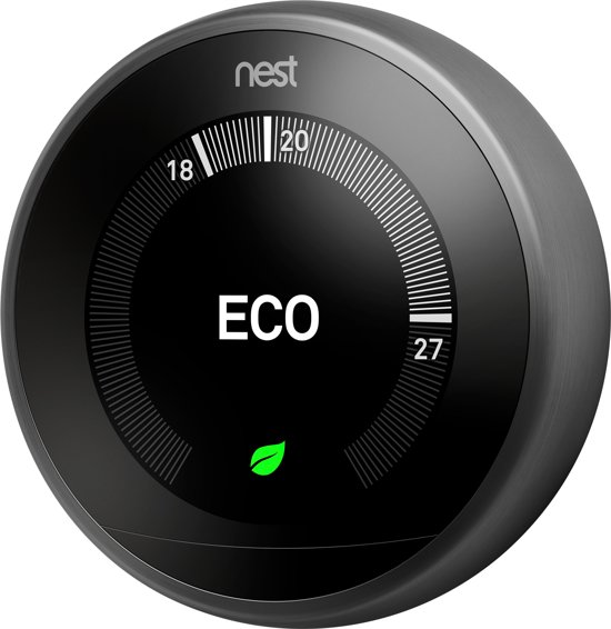 Nest Learning Thermostat V3 Premium Zwart