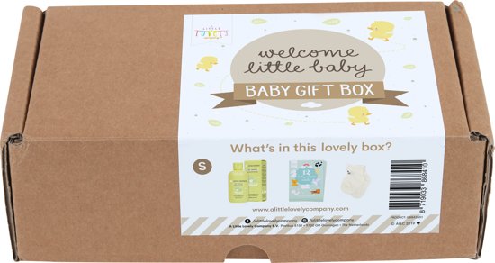 A Little Lovely Company Baby gift box: Welcome little baby (S)