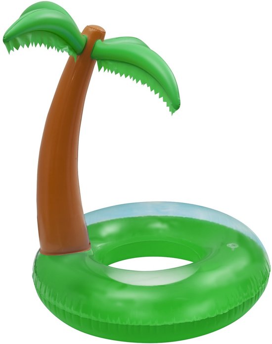 Enjoy Summer Opblaasbare Zwemband Palmboom 118 Cm Groen