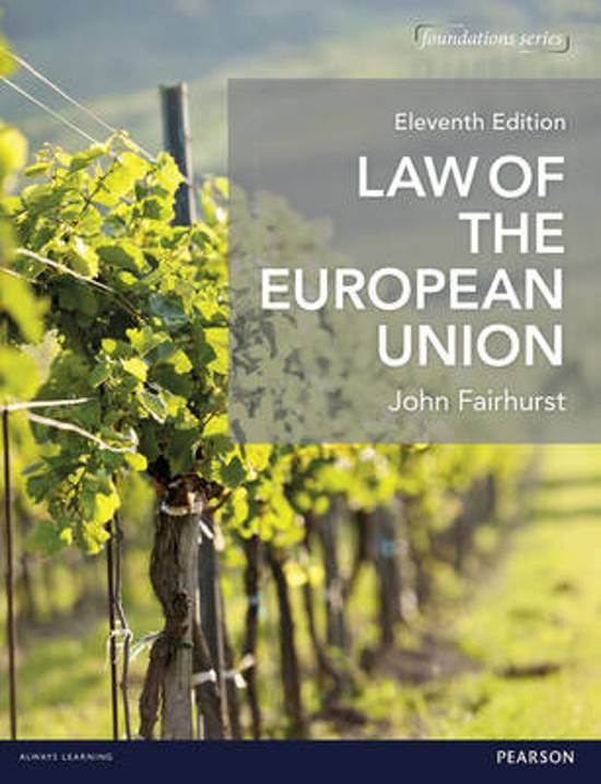 Law of the European Union 9781292090337 John Fairhurst Boeken