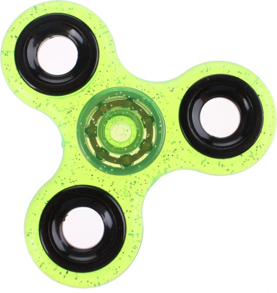 Afbeelding van het spel Toi-toys Fidget Spinner Glitter Groen 8 Cm