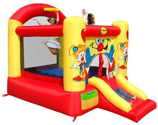Happy Hop Large Clown Slide and Hoop Bouncer - Springkussen
