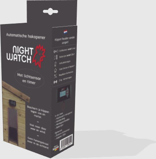 Nightwatch - Automatische hokopener voor kippen