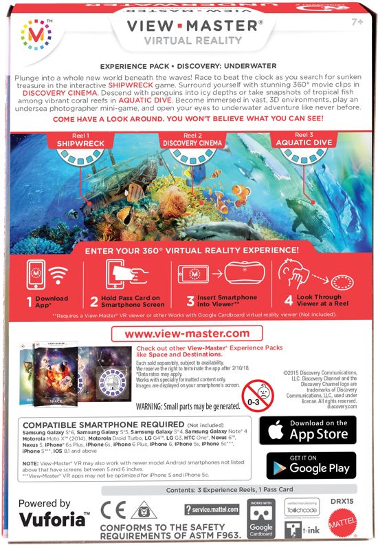 Thumbnail van een extra afbeelding van het spel View-Master Virtual Reality Belevingspakket Discovery Onderwater