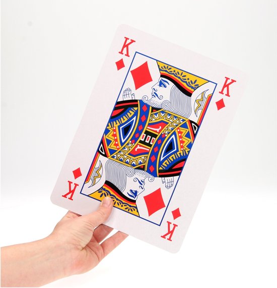 Afbeelding van het spel Speelkaarten extra groot 28x20 cm