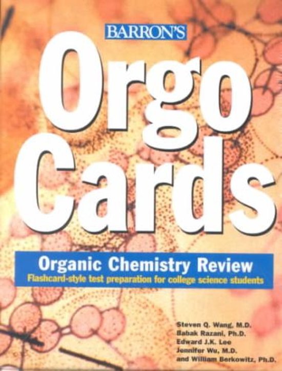 Afbeelding van het spel Orgocards: Organic Chemistry Review
