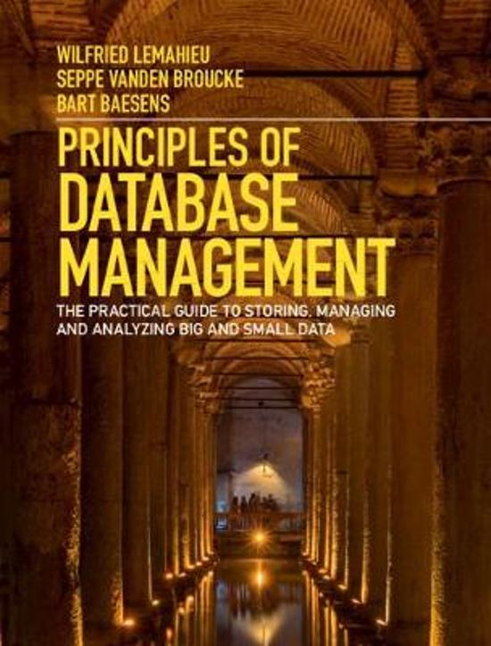 Resume: Principles of Database Management (KUL)