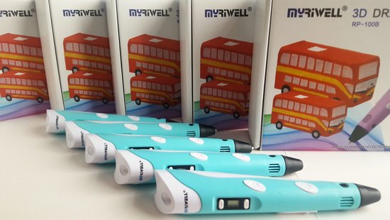 SET: 3D Pen MyRiwell Advanced + 12x10M PLA + CLIPS + CLEANING + 3D PAD