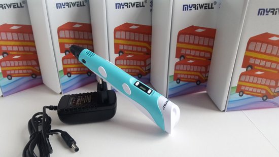 SET: 3D Pen MyRiwell Advanced + 12x10M PLA + CLIPS + CLEANING + 3D PAD