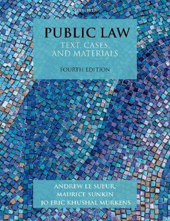 Public Law Notes & Essay Outlines (First Class) 