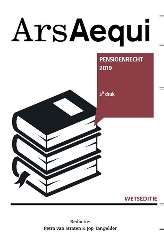 Ars Aequi Wetseditie - Pensioenrecht 2019