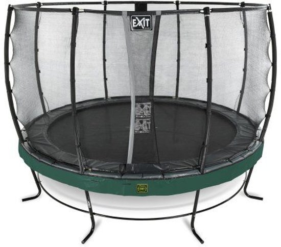 EXIT Elegant trampoline ø427cm met veiligheidsnet Deluxe - groen