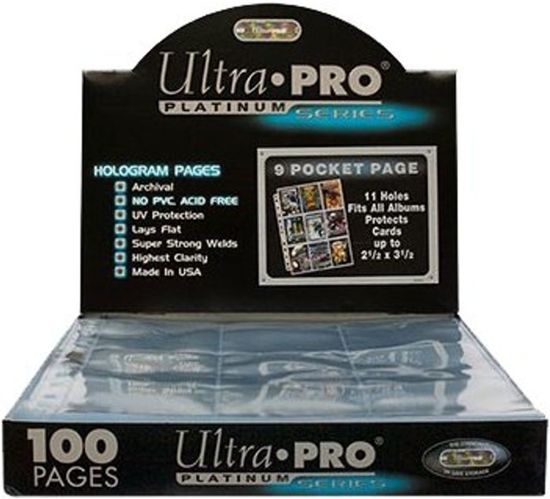 Afbeelding van het spel Ultra PRO Pages 9 Pocket Platinum Display 100 Pages