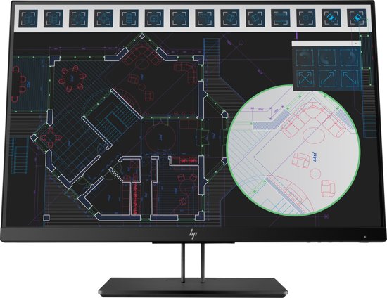 HP Z24i G2 24'' Full HD LED Zwart computer monitor