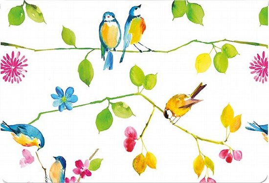 Afbeelding van het spel Note Card Watercolor Birds