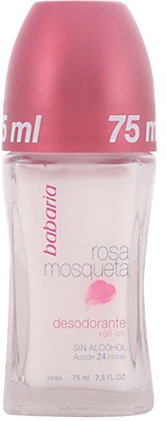 Foto van Babaria ROSA MOSQUETA - deodorant - roll-on 75 ml