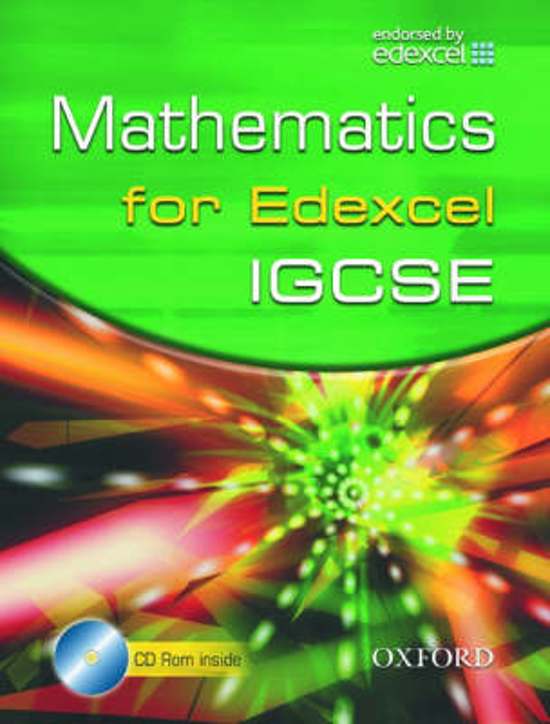 Edexcel Maths for IGCSE (R) (with CD)