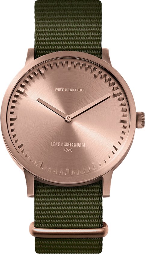 Tube watch T40 rose gold / green nato strap