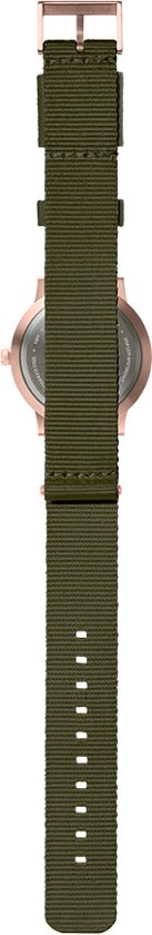 Tube watch T40 rose gold / green nato strap