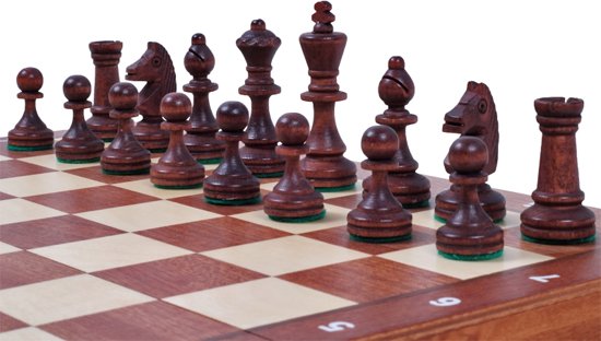 Sunrise tournament 3- Luxe schaakspel /schaakbord (Hout)