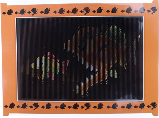 Afbeelding van het spel Toi-toys Magische Bewegende Kaart Piranha Oranje