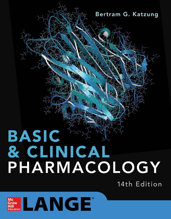 Basic and Clinical Pharmacology 14th Edition TEST BANK by Bertram G. Katzung, Verified Chapters 1 - 66, Complete Newest Version