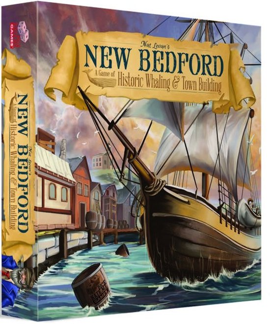 Afbeelding van het spel New Bedford Bordspel | A game of Historic Whaling & Town Building | Dice Hate Me Games | Engels