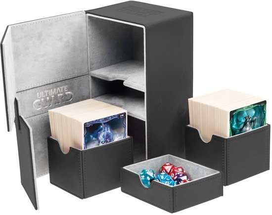 Afbeelding van het spel Twin Flip'n'Tray Deck Case 200 Standard Size XenoSkin Black
