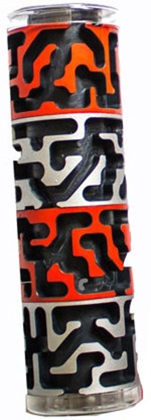 Afbeelding van het spel Bertikal Bertikal Doolhofpuzzel Cilindervorm Rood/zilver