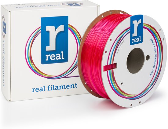 REAL Filament PETG transparant magenta 1.75mm (1kg)