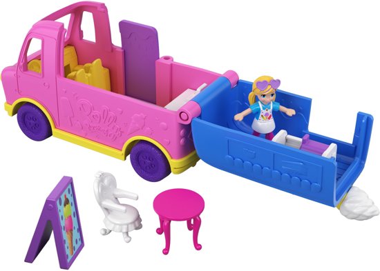 Polly Pocket Pollyville Vehicles Ijscowagen