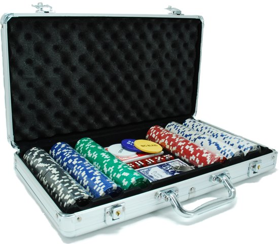 Afbeelding van het spel Poker Koffer Aluminium 300 Dice Fisches 11.5gr.