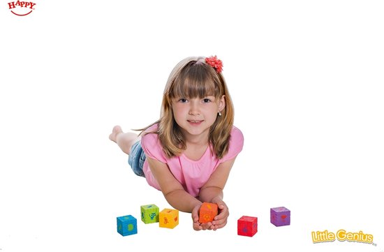 Thumbnail van een extra afbeelding van het spel Happy Little Genius - 6-pack cube brain teasers
