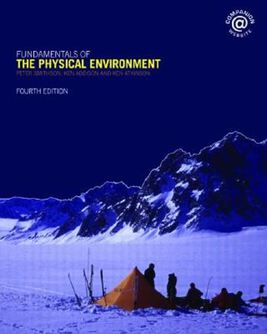 Summary Fundamentals of the physical environment Chapter 2,3,4,5,6,8