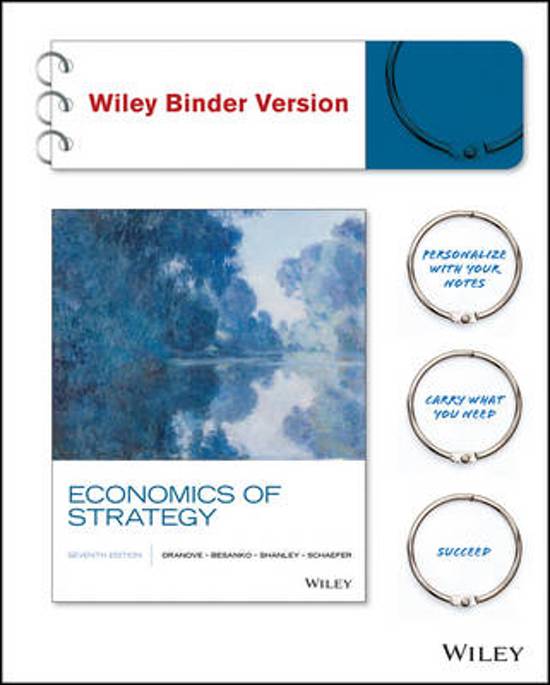Economics of Strategy, Seventh Edition Binder Ready Version