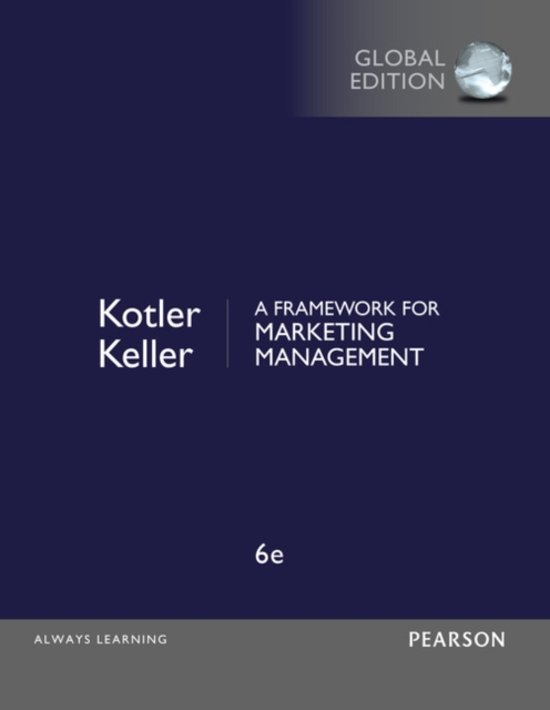 A Framework for Marketing Management&comma; Global Edition