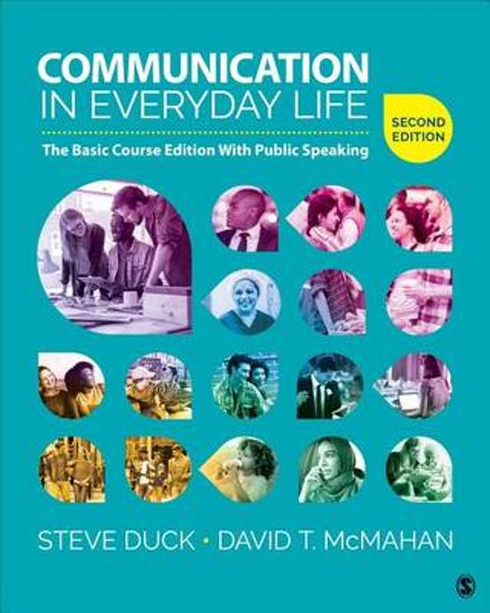 Communication in Everyday Life Summary Chapter 9