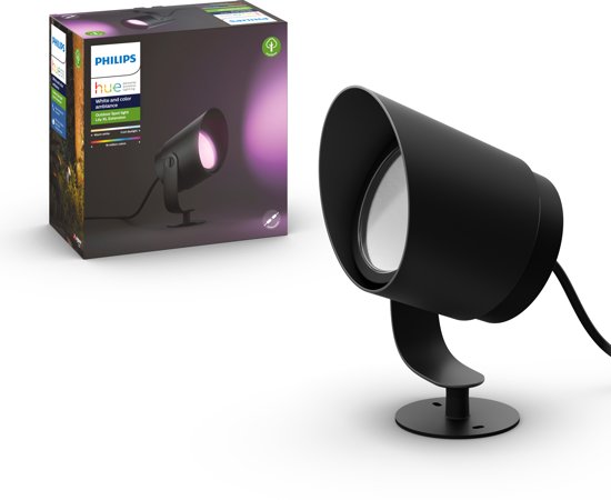 Philips Hue Lily XL Outdoor tuinspot - White and Color Ambiance - Buiten - zwart
