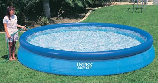 Intex Easy Set zwembad 366 x 76 cm -Zonder filterpomp (met reparatiesetje)