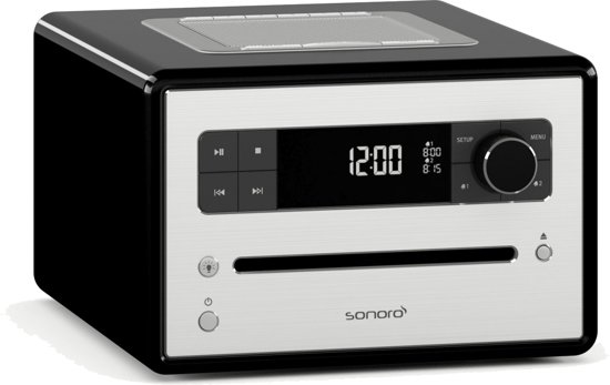 Sonoro CD-wekkerradio 220 - Zwart - Tafelradio