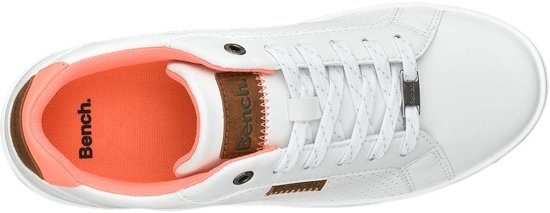 Bench Dames Witte Sneaker Perforatie