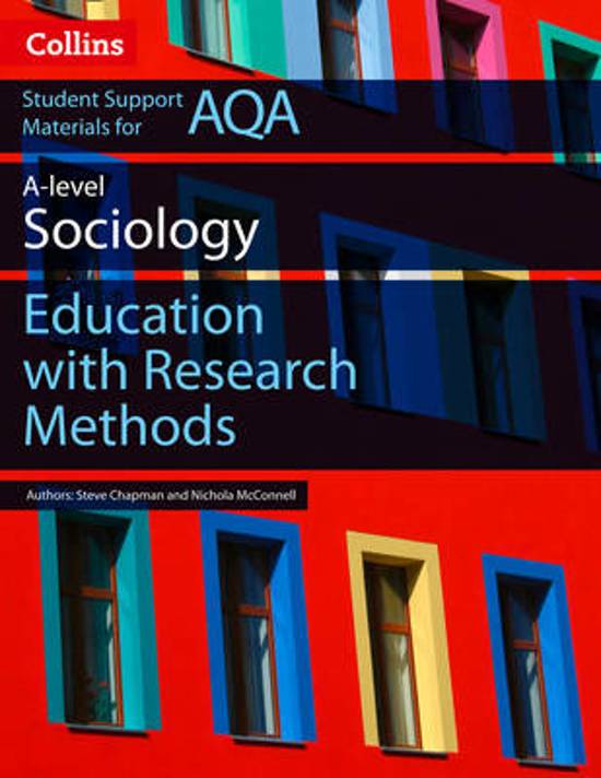 AQA AS and A Level Sociology Education with Research Methods (Collins Student Support Materials)