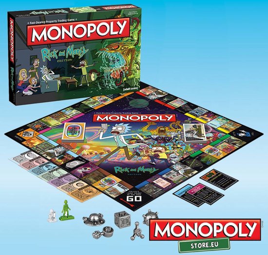 Monopoly Rick & Morty - Engelstalig Bordspel