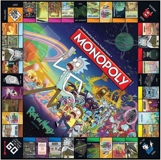 Monopoly Rick & Morty - Engelstalig Bordspel