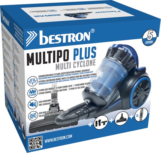 Bestron Multi-cyclonische stofzuiger Multipo Plus 700 W blauw AMC1000B