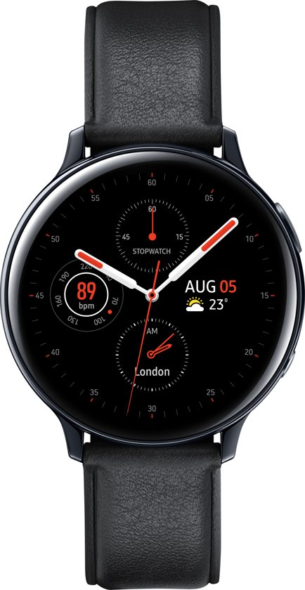 Samsung Galaxy Watch Active2 - Stainless steel - 44mm - Zwart
