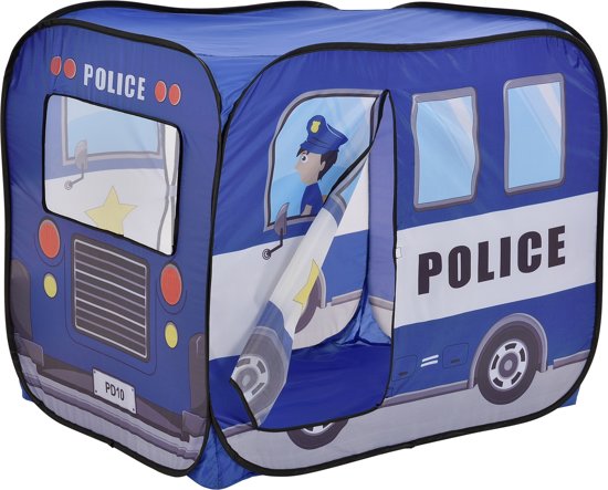 [casa.pro]® Politieauto speeltent - ballenbak voor kinderen