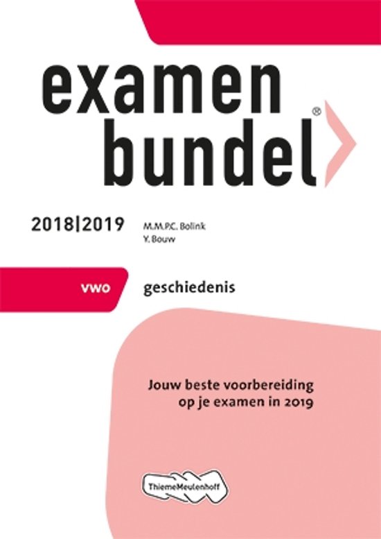 Examenbundel vwo Geschiedenis 2018/2019