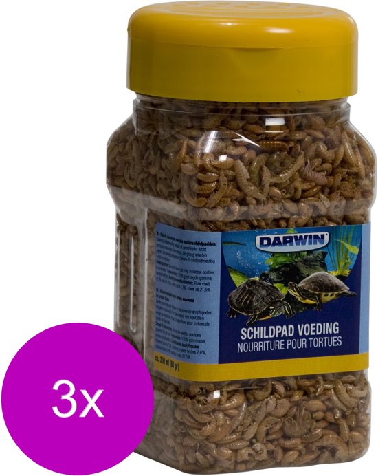 Darwin Schildpad Voeding - Voer - 3 x 1 l